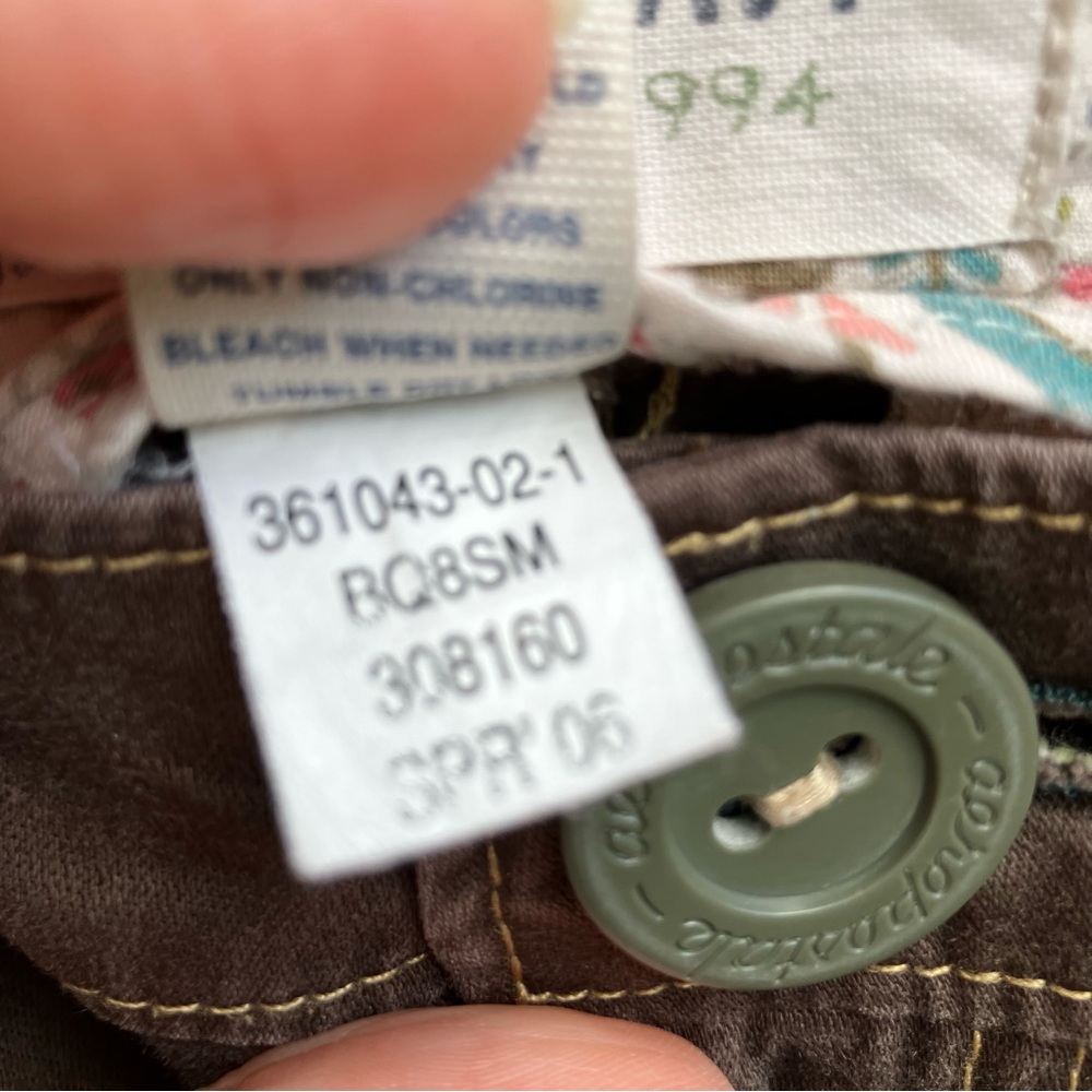 Old Navy vintage brown pants Y2K low rise flare 2 short - Picture 8 of 14